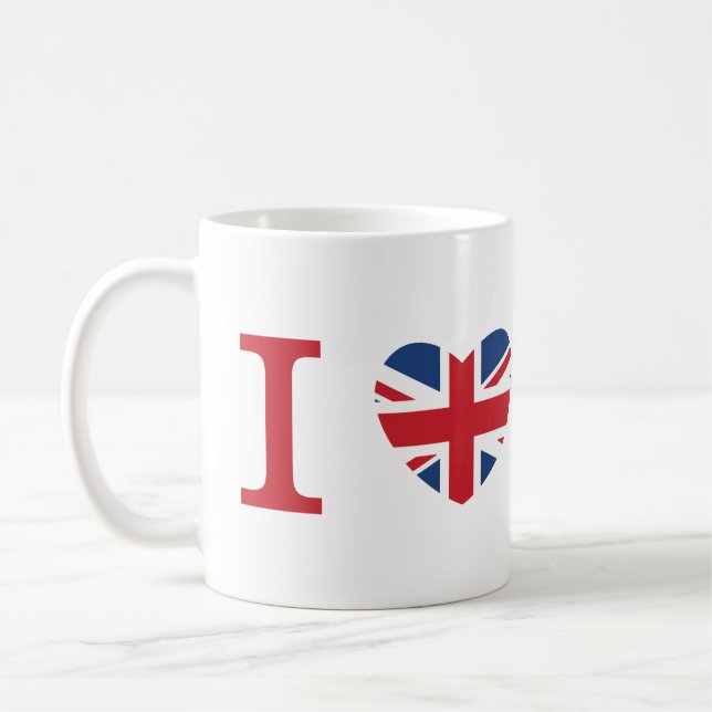 I love Mini Coopers Mug - Red (Left)