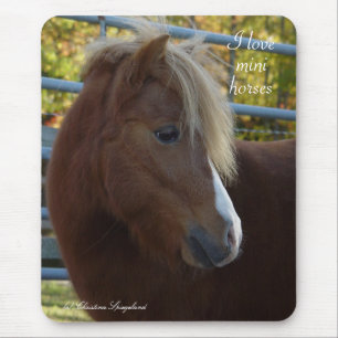 I Love Mini Horses Mousepad