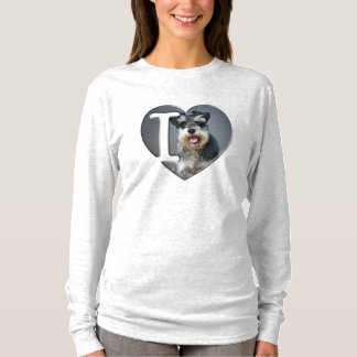 I Love Mini Schnauzers - T-Shirt