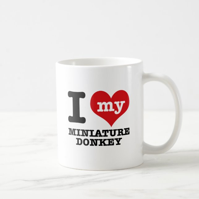 I love MINIATURE DONKEY Coffee Mug (Right)