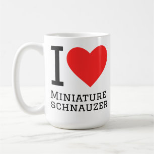 I love miniature schnauzer coffee mug