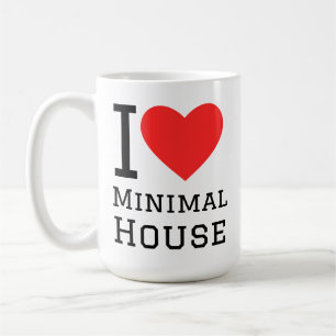 I love minimal house coffee mug