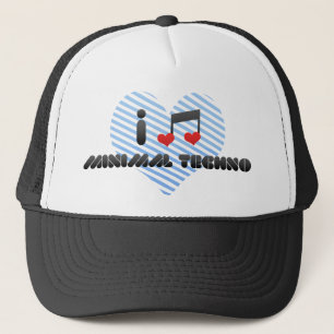 I Love Minimal Techno Trucker Hat