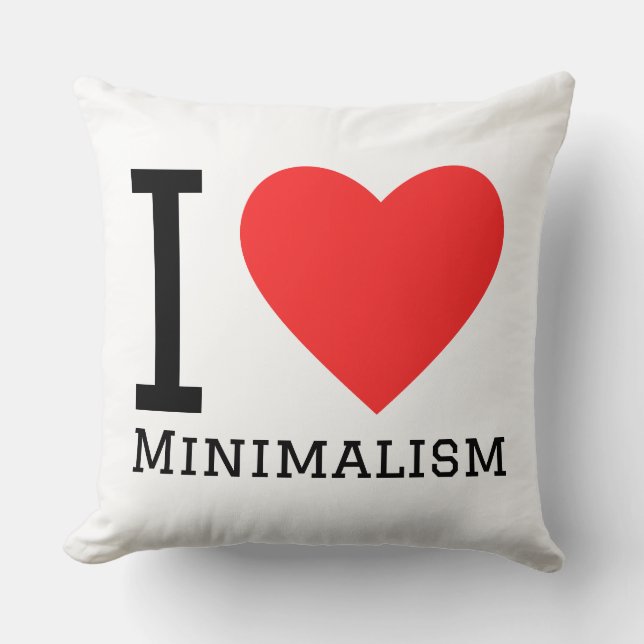 I love minimalismo cushion (Front)