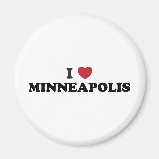 I Love Minneapolis Minnesota Magnet (Front)