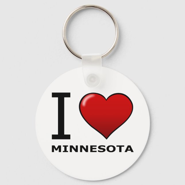I LOVE MINNESOTA KEY RING (Front)