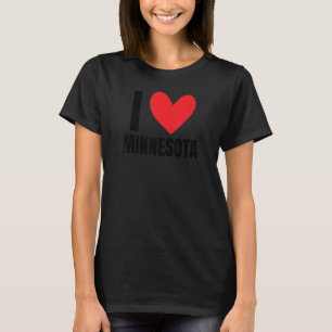 I Love Minnesota State MinneapoliS Saint Paul Roch T-Shirt