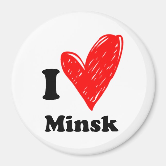 I love Minsk Magnet (Front)
