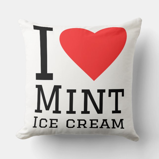 I love mint ice cream cushion (Front)