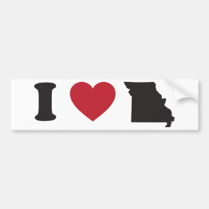 I love Missouri Bumper Sticker