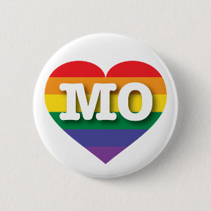 I love Missouri Gay Pride 6 Cm Round Badge