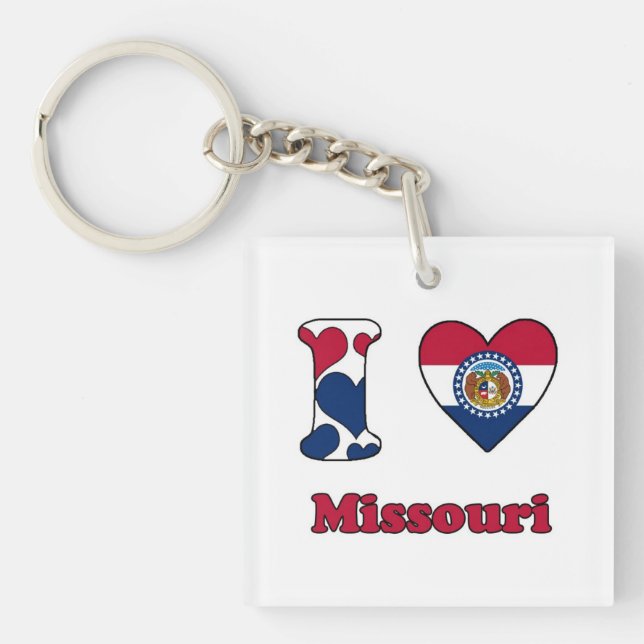 I love Missouri Key Ring (Front)