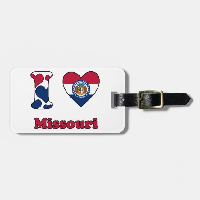 I love Missouri Luggage Tag (Front Horizontal)