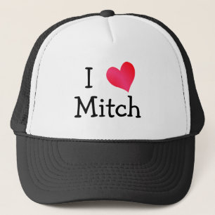 I Love Mitch Trucker Hat