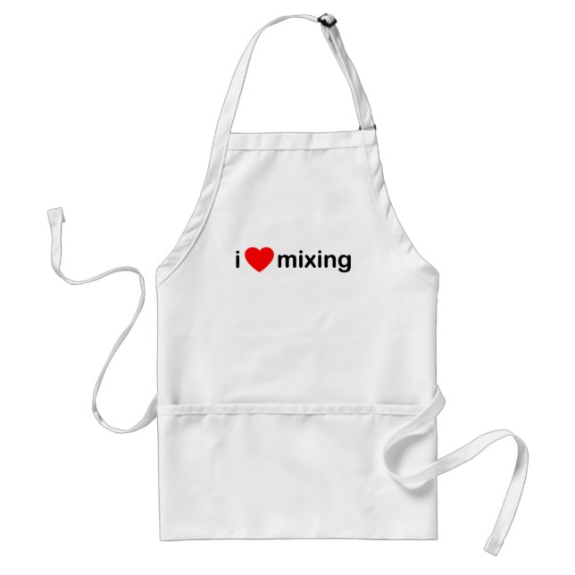 I Love Mixing Standard Apron (Front)