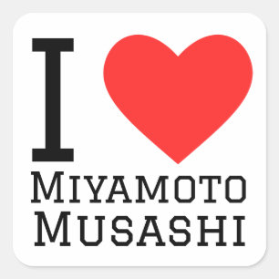I love miyamoto Musashi  Square Sticker
