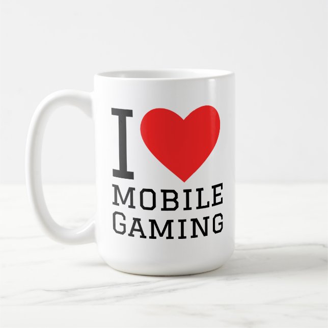 I love mobile gaming coffee mug (Left)