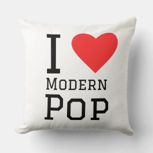 I love modern pop square sticker cushion
