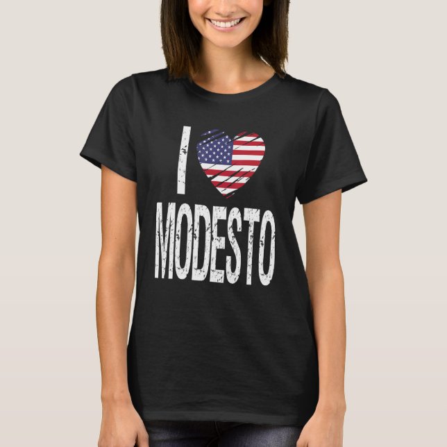 I Love Modesto T-Shirt (Front)
