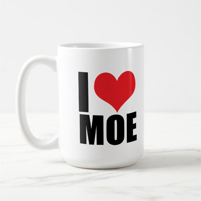 I love Moe Coffee Mug (Left)