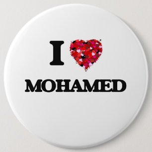 I Love Mohamed 6 Cm Round Badge