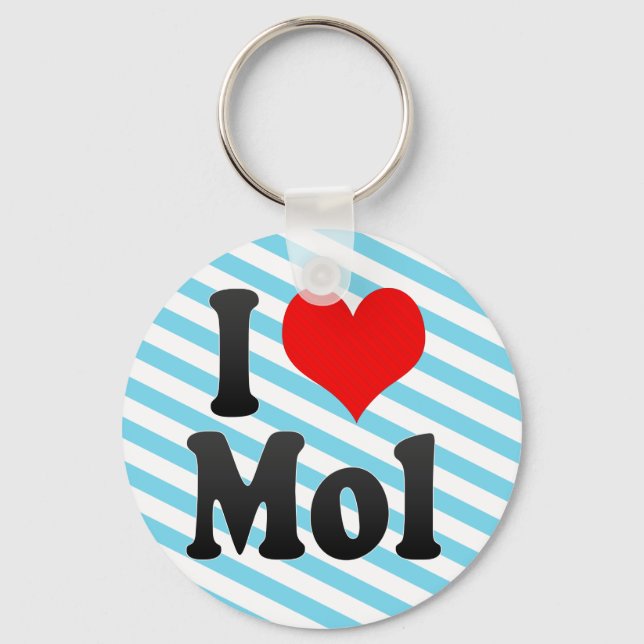 I Love Mol, Belgium Key Ring (Front)