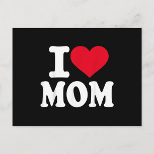 I Love Mom Holiday Postcard