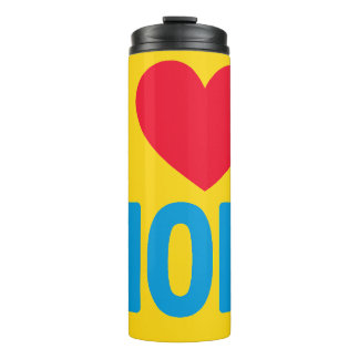 "I LOVE MOM" WATERBOTTLE THERMAL TUMBLER