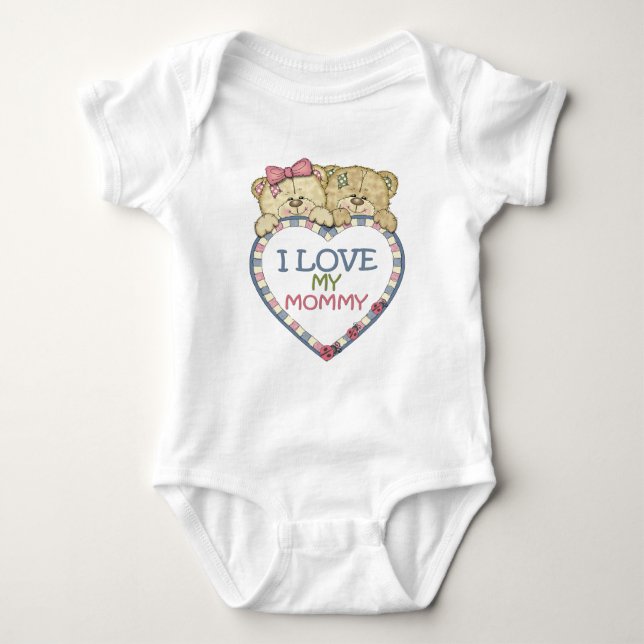 I LOVE MOMMY BABY BODYSUIT (Front)