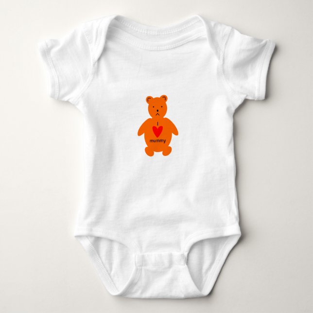 I love Mommy Baby Bodysuit (Front)