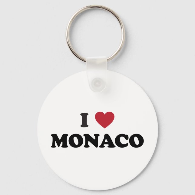 I Love Monaco Key Ring (Front)