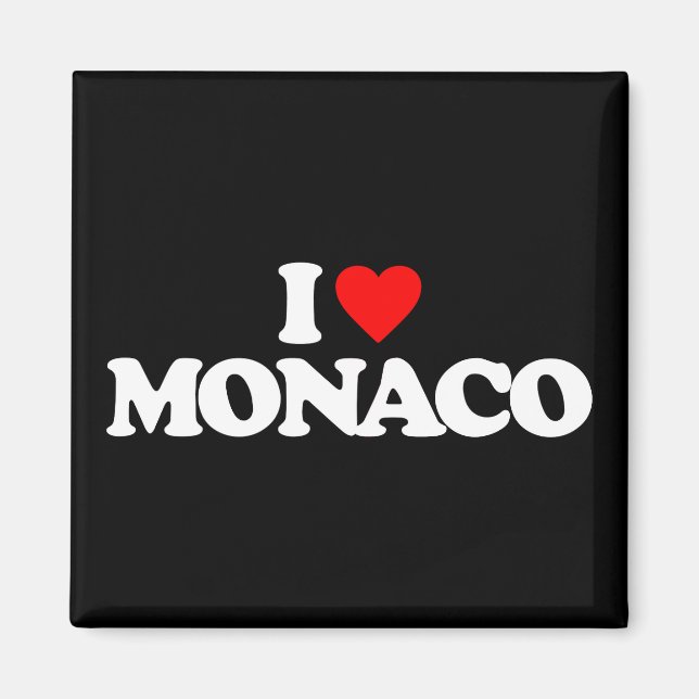 I LOVE MONACO MAGNET (Front)