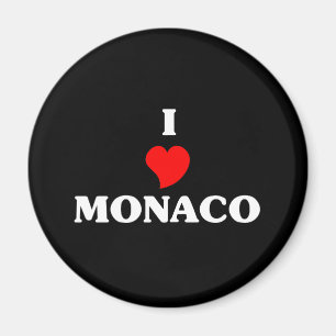 I Love Monaco Magnet