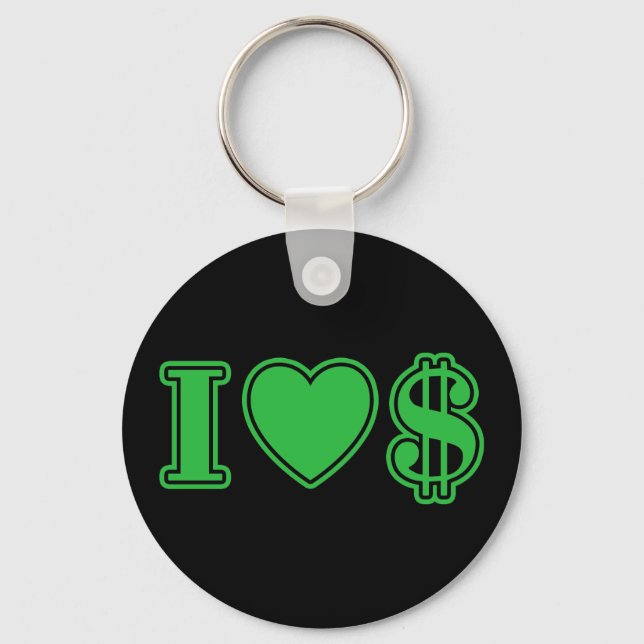 I Love Money Key Ring (Front)