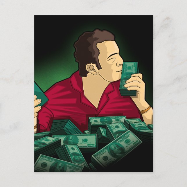 I love Money  Postcard (Front)