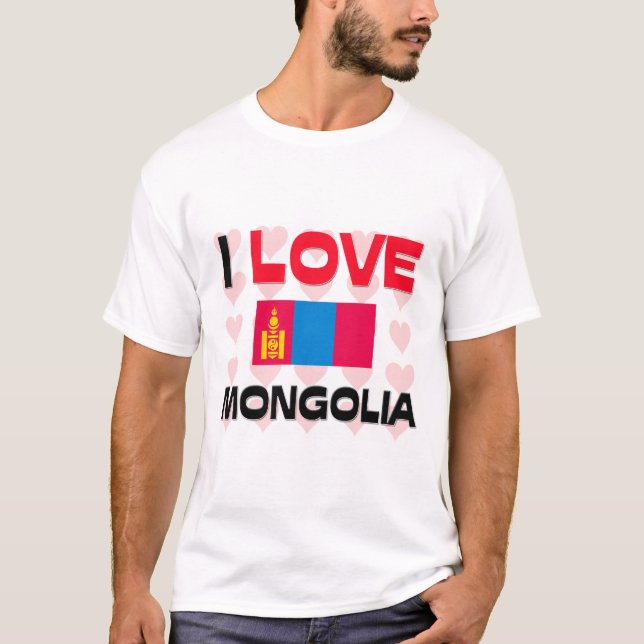 I Love Mongolia T-Shirt (Front)
