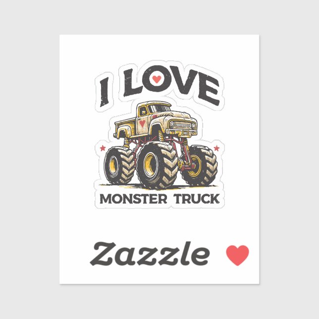 I Love Monster Truck (Sheet)