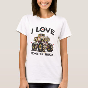 I Love Monster Truck T-Shirt