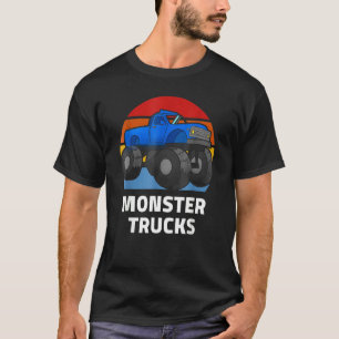 I Love Monster Trucks Kids Adult Cool Vintage Mons T-Shirt
