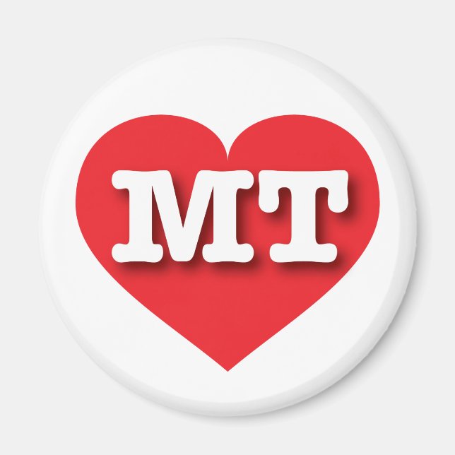 I love Montana - MT red heart Magnet (Front)
