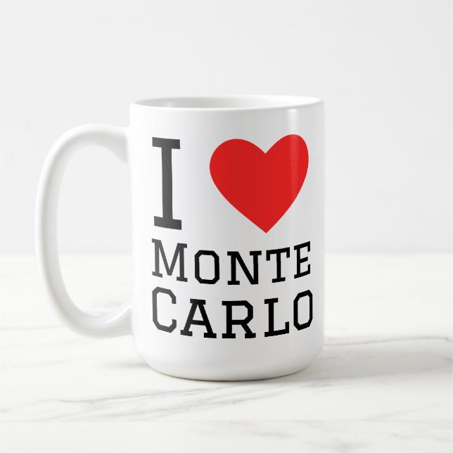 I love Monte carlo Coffee Mug (Left)