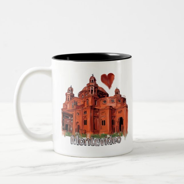 I love Montevideo Two-Tone Coffee Mug (Left)