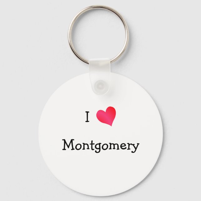 I Love Montgomery Keychain (Front)