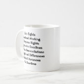 I Love Month End - Reasons- Funny Accounting Quote Coffee Mug (Front Left)