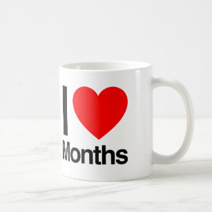 i love months coffee mug