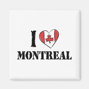 I Love Montreal Canada Magnet