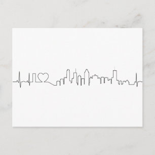 I love Montréal in an extraordinary ecg style Postcard