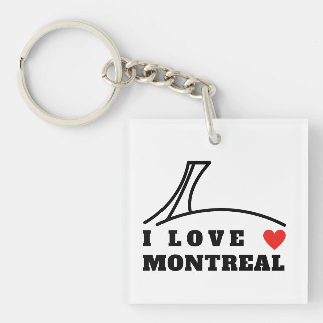 I Love Montreal Key Ring (Front)