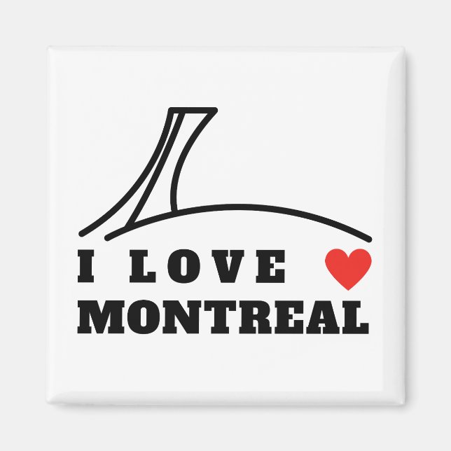 I Love Montreal Magnet (Front)
