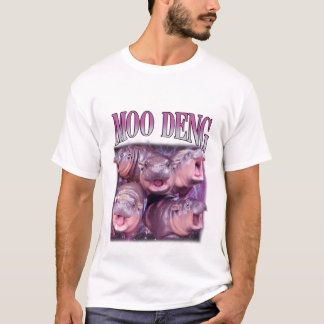 I Love Moo Deng Bootleg I love you Bouncy Pig  T-Shirt